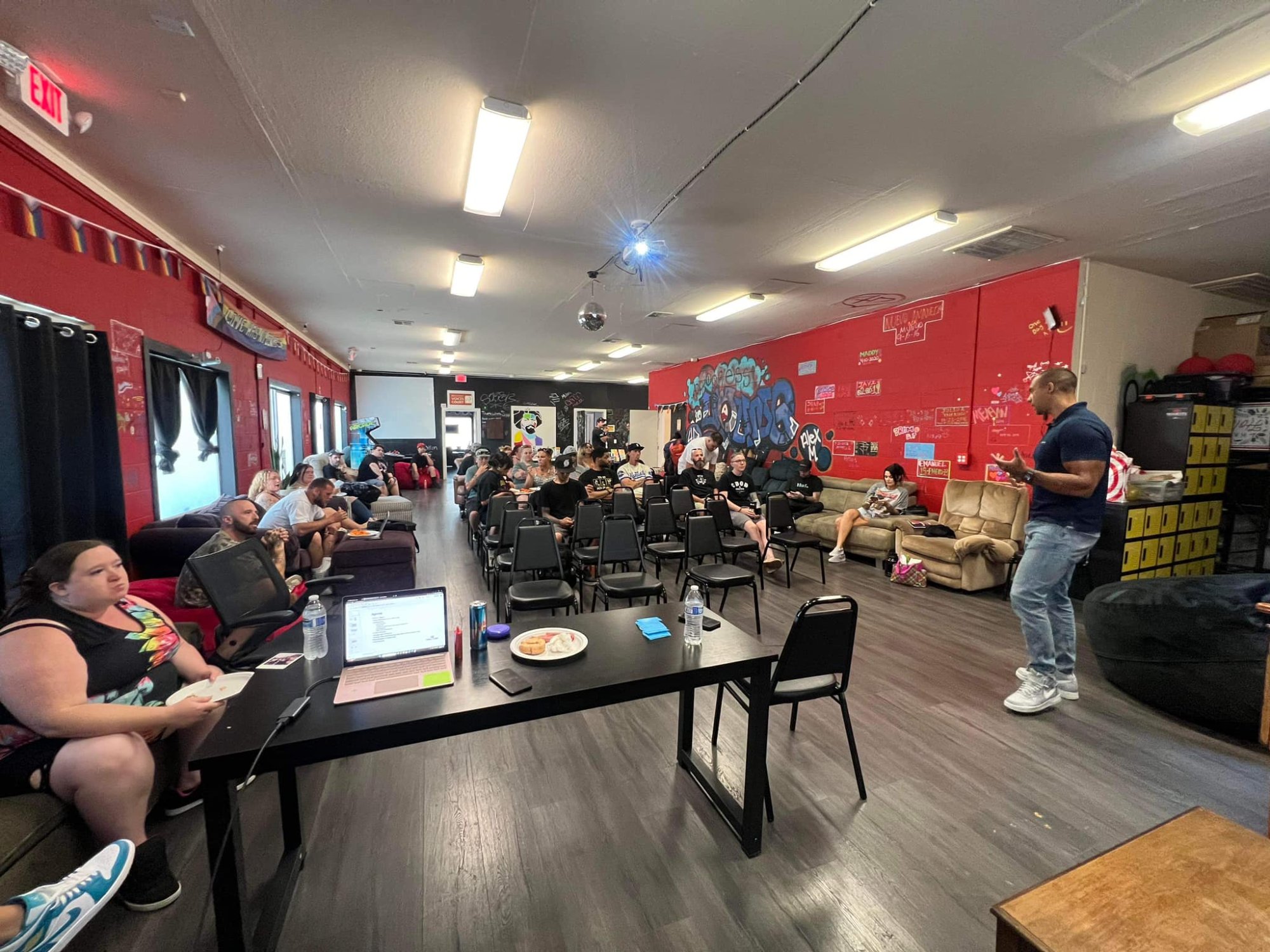 Austin presenting a free credit education seminar at 4D Recovery